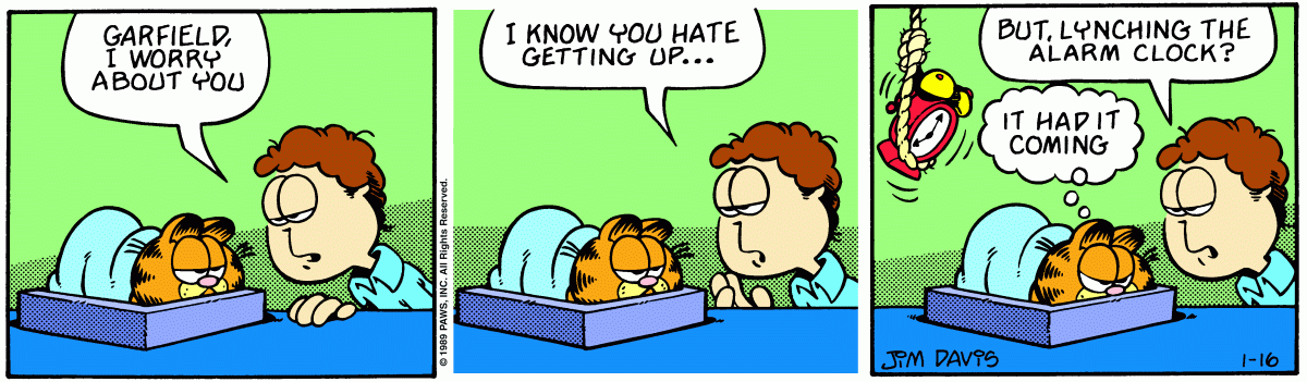 Garfield, January 16, 1989