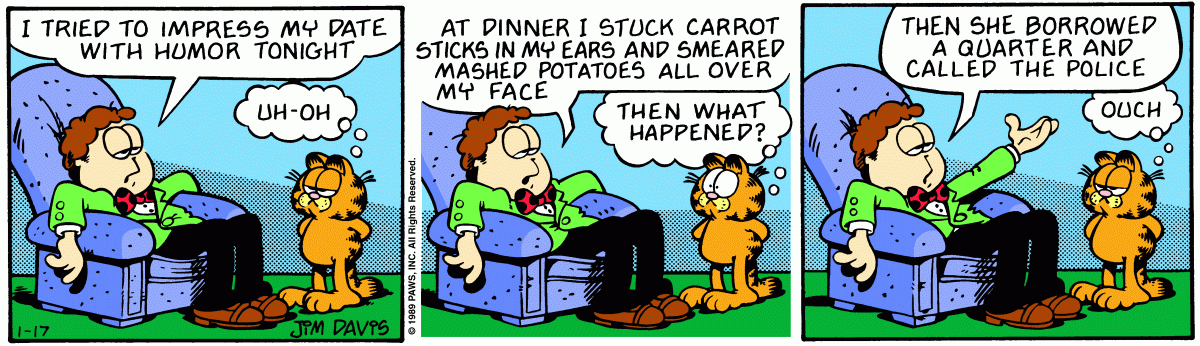 Garfield, January 17, 1989