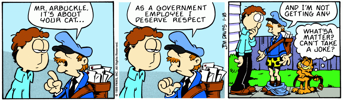 Garfield, January 18, 1989