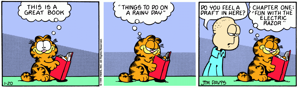 Garfield, January 20, 1989
