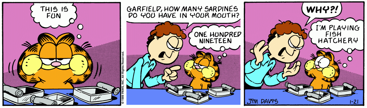 Garfield, January 21, 1989