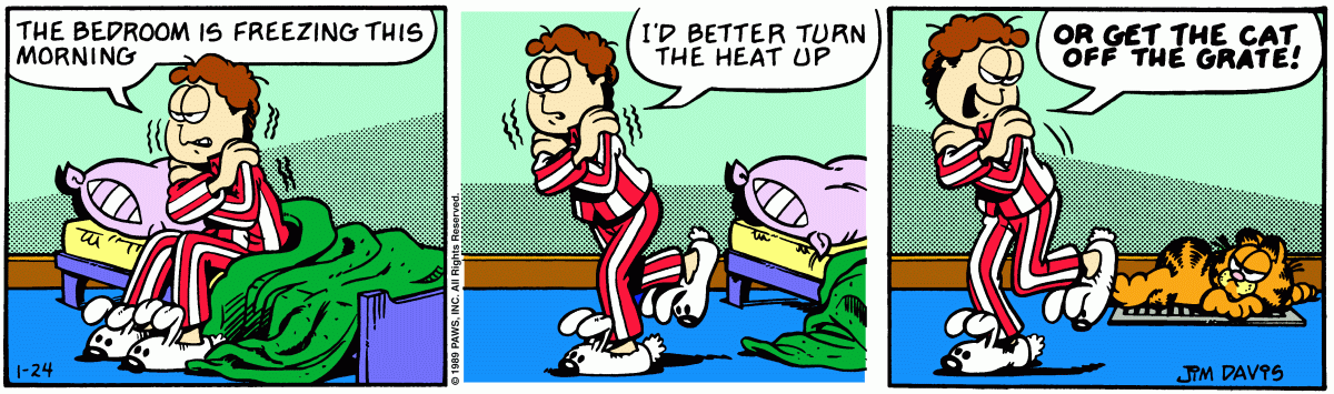Garfield, January 24, 1989