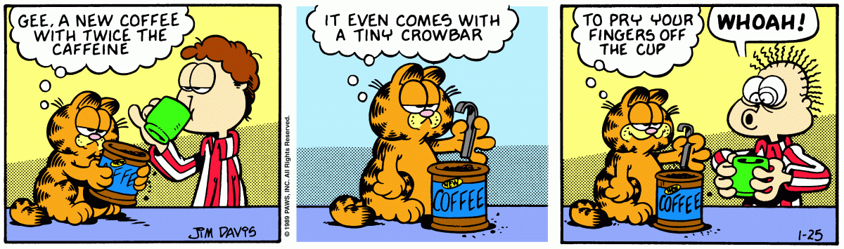Garfield, January 25, 1989