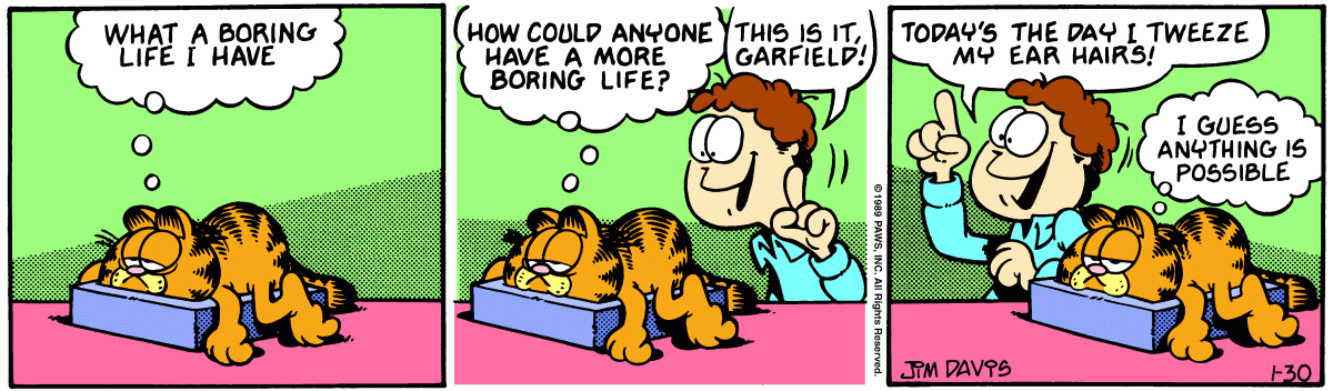 Garfield, January 30, 1989