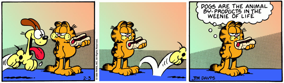 Garfield, February 3, 1989