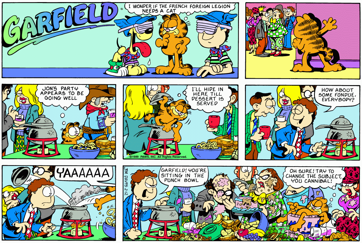 Garfield, February 12, 1989