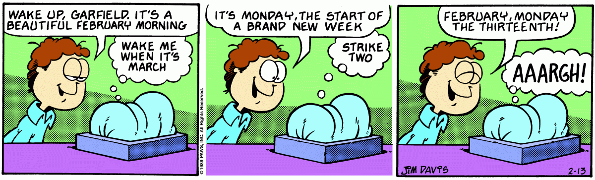 Garfield, February 13, 1989