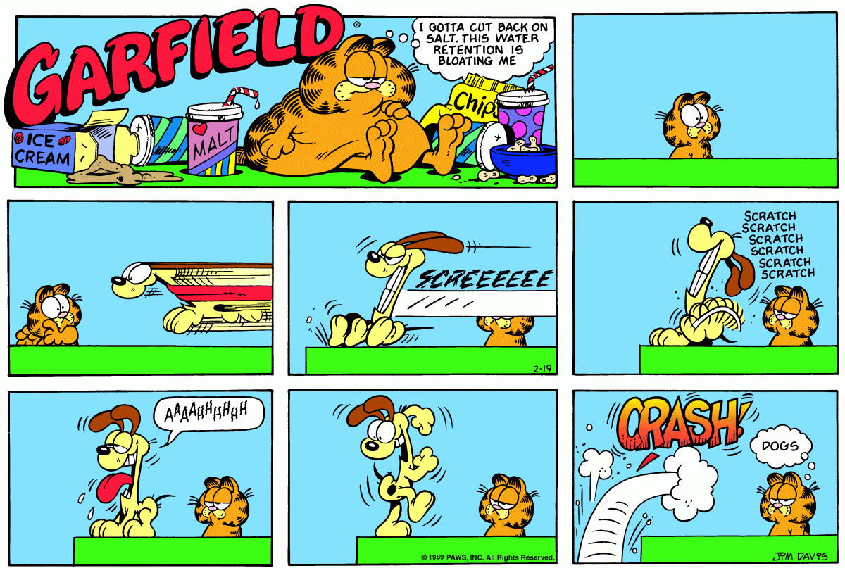 Garfield, February 19, 1989