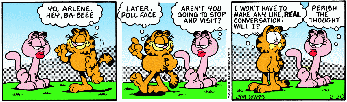 Garfield, February 20, 1989