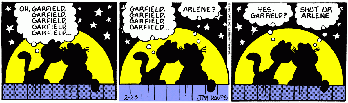 Garfield, February 23, 1989