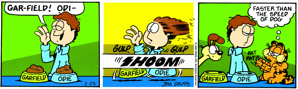 Garfield, February 25, 1989
