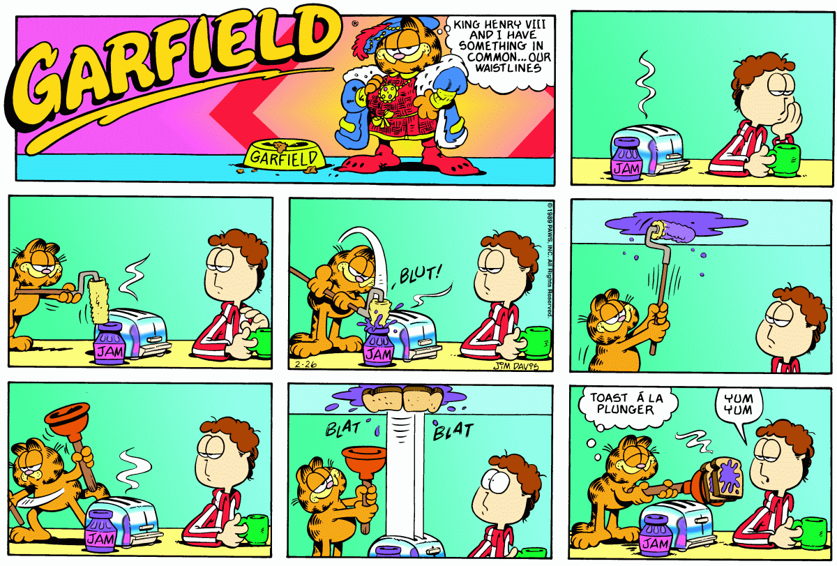 Garfield, February 26, 1989