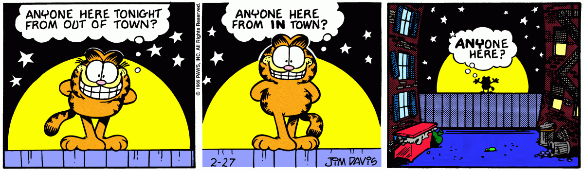 Garfield, February 27, 1989