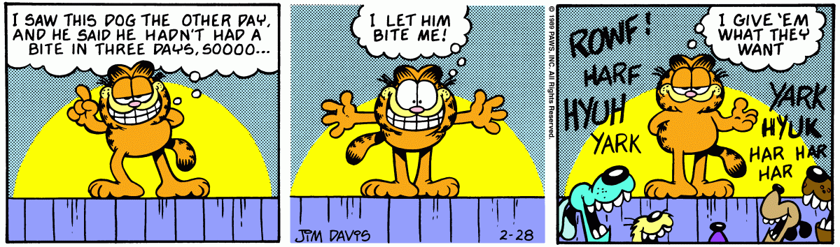 Garfield, February 28, 1989