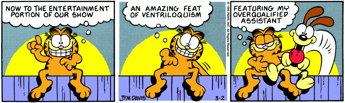 Garfield, March 2, 1989
