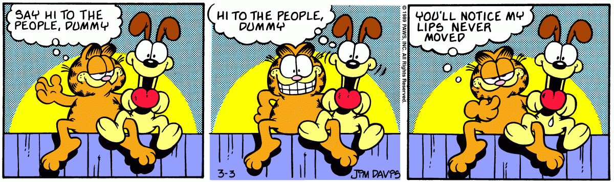 Garfield, March 3, 1989