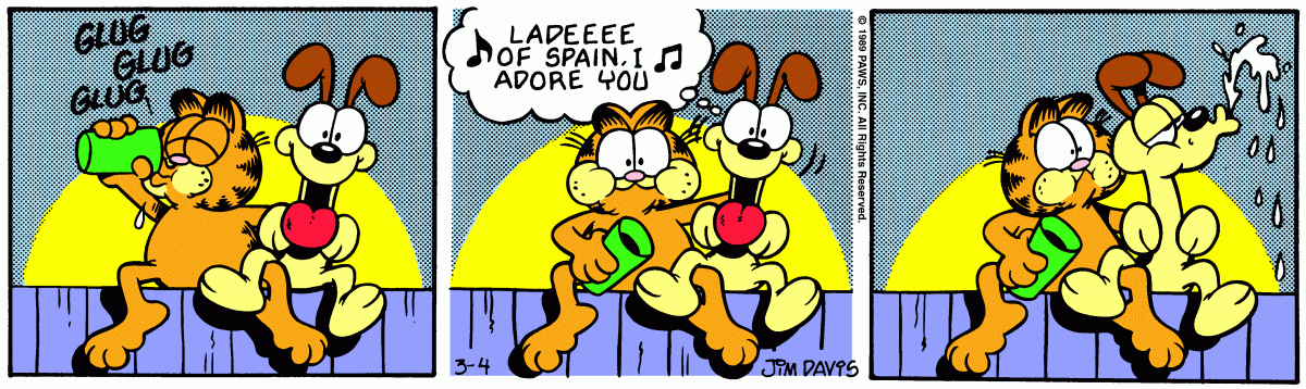 Garfield, March 4, 1989