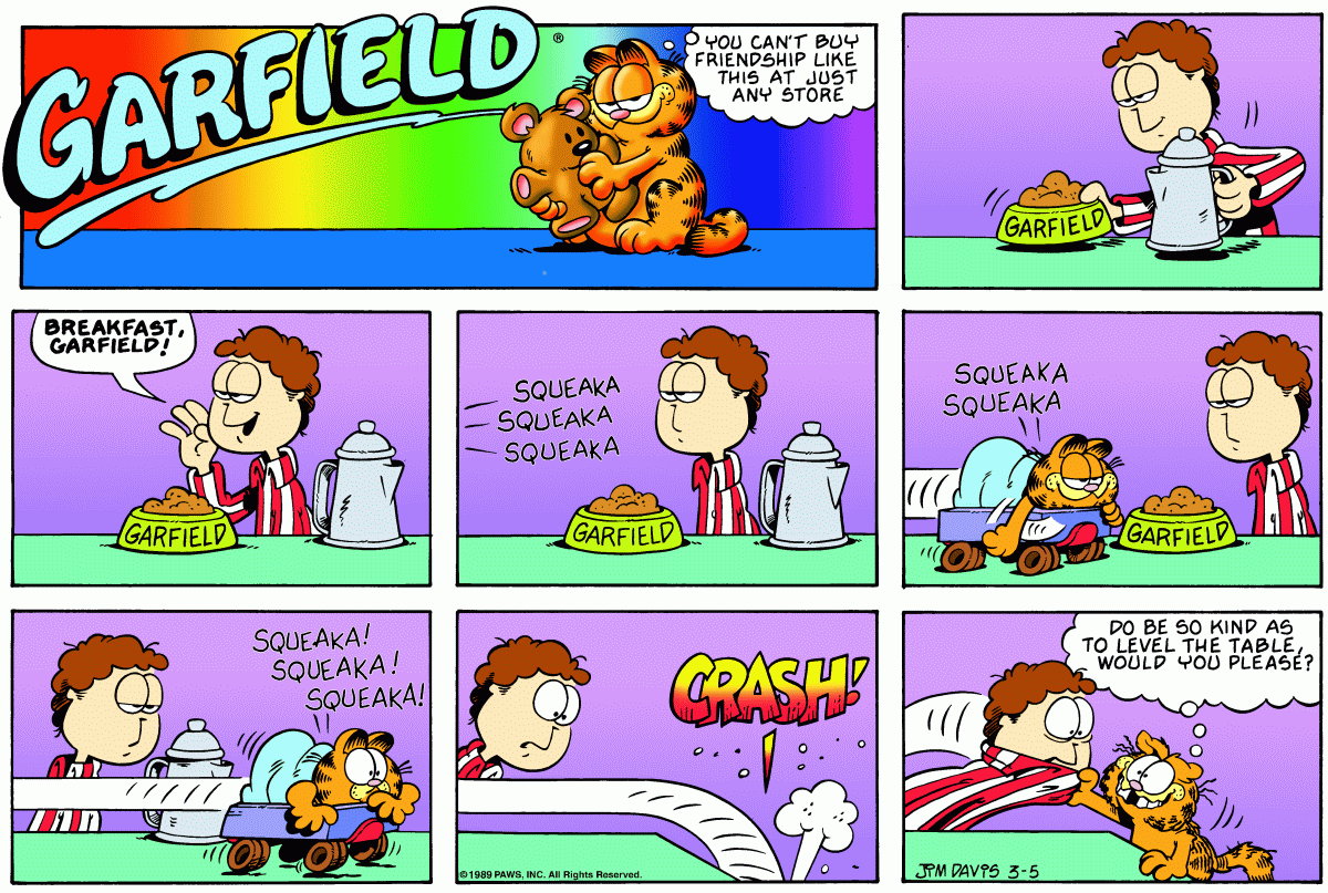 Garfield, March 5, 1989
