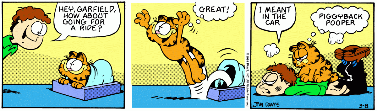 Garfield, March 8, 1989