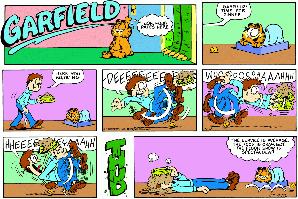 Garfield, March 12, 1989