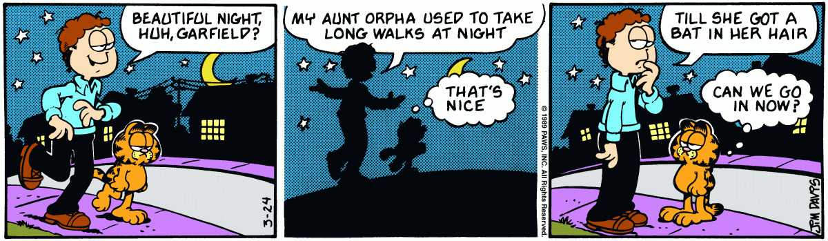 Garfield, March 24, 1989