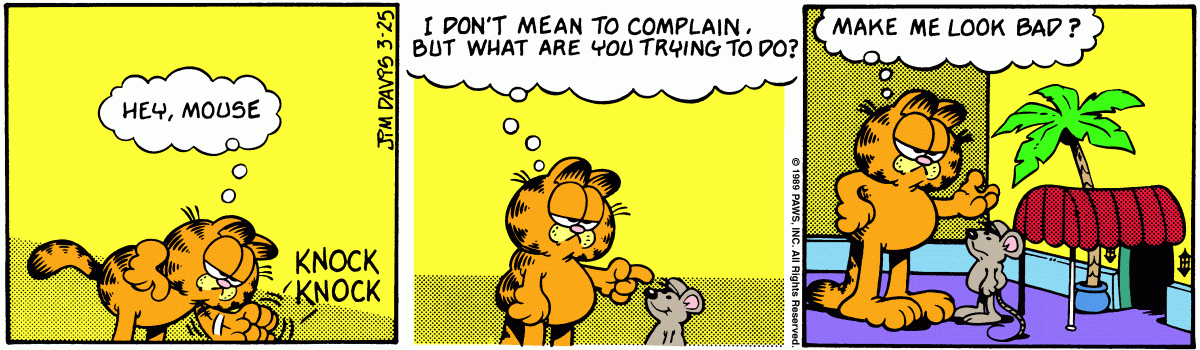 Garfield, March 25, 1989