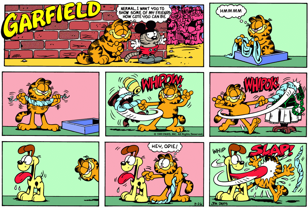 Garfield, March 26, 1989