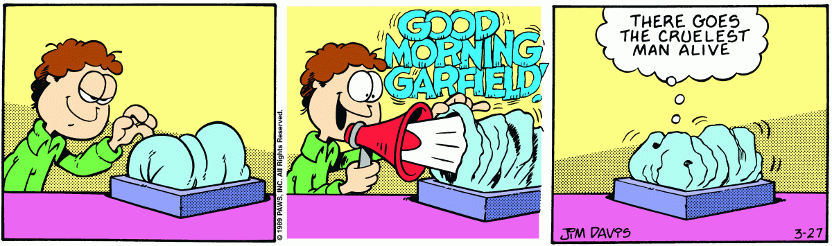 Garfield, March 27, 1989