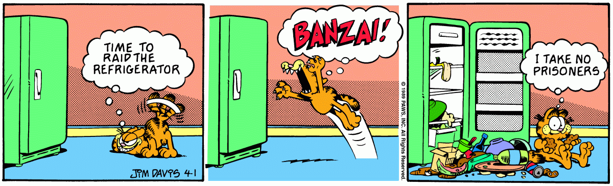 Garfield, April 1, 1989