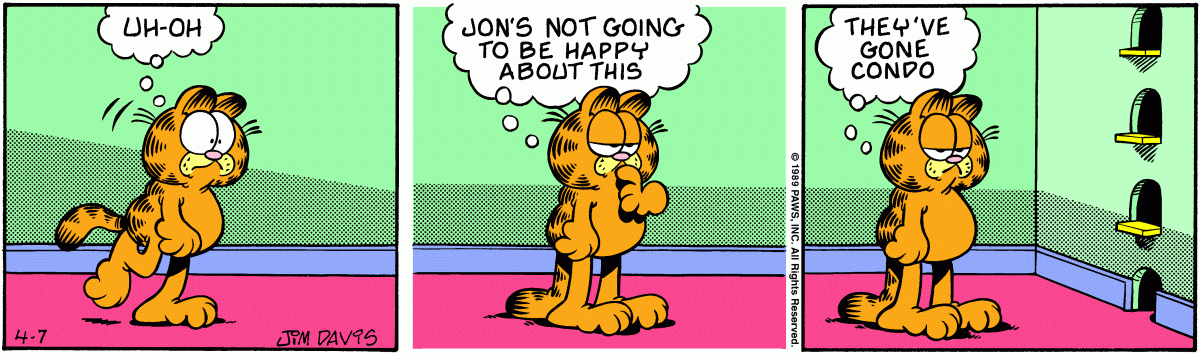 Garfield, April 7, 1989