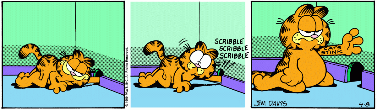 Garfield, April 8, 1989