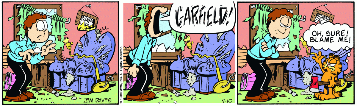 Garfield, April 10, 1989