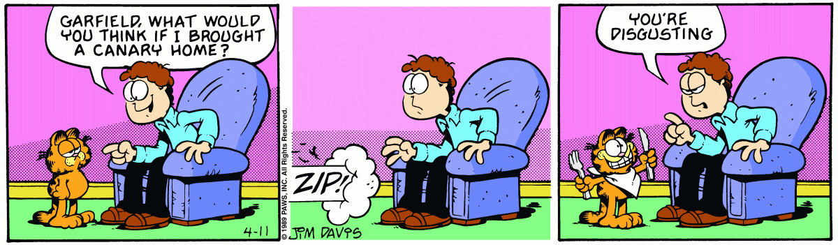 Garfield, April 11, 1989