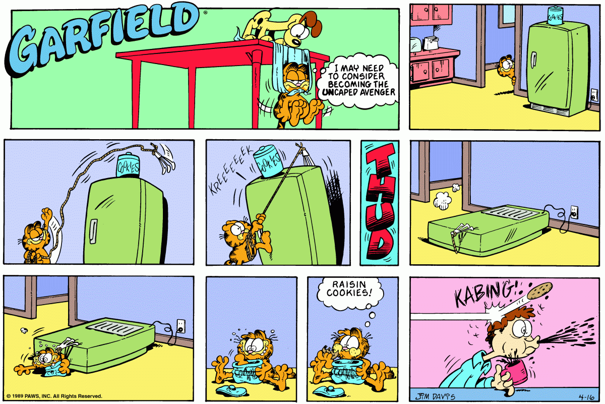 Garfield, April 16, 1989