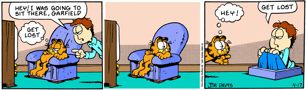 Garfield, April 17, 1989