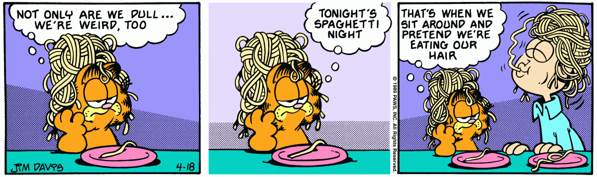 Garfield, April 18, 1989