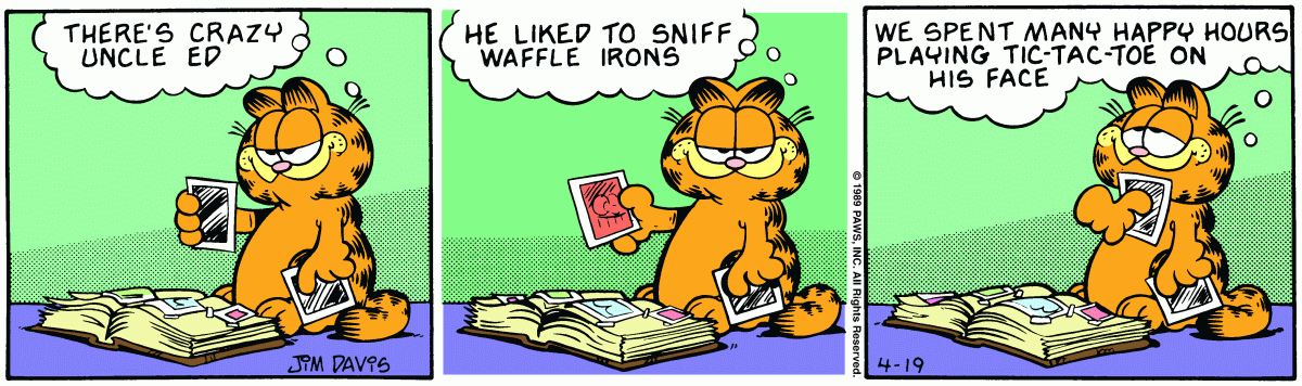 Garfield, April 19, 1989