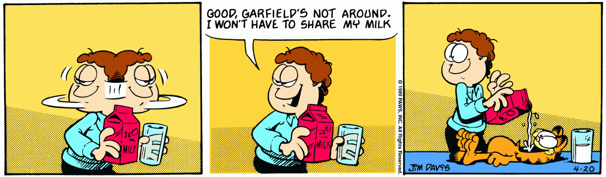 Garfield, April 20, 1989