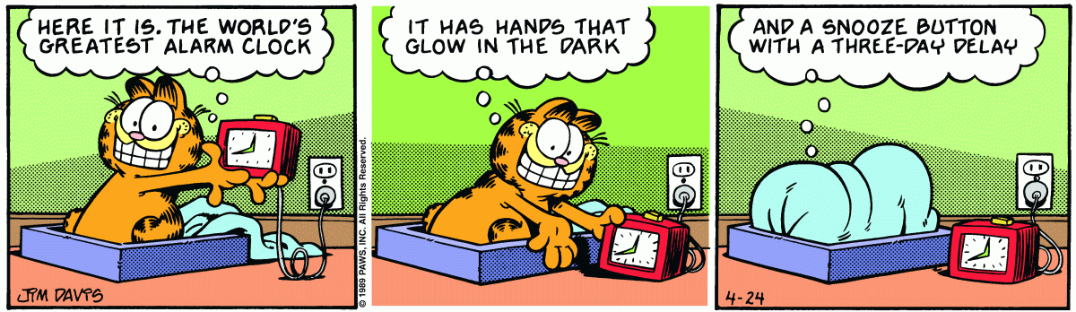 Garfield, April 24, 1989