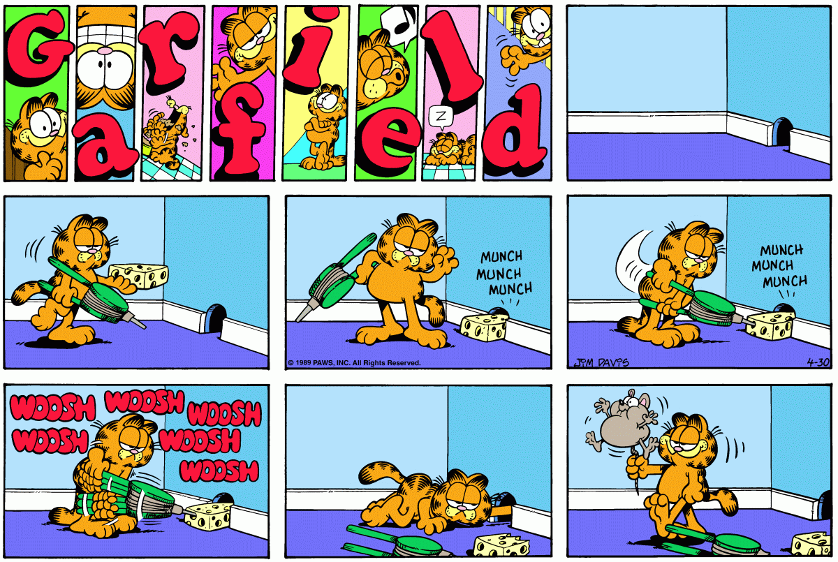 Garfield, April 30, 1989