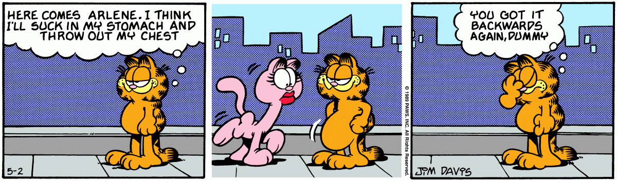 Garfield, May 2, 1989