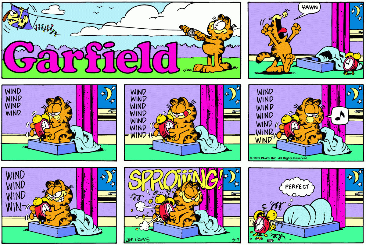 Garfield, May 7, 1989