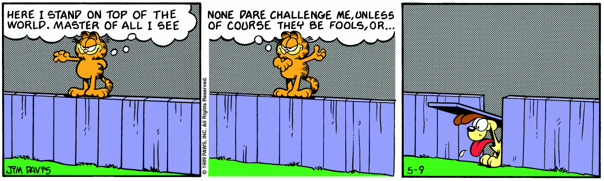 Garfield, May 9, 1989