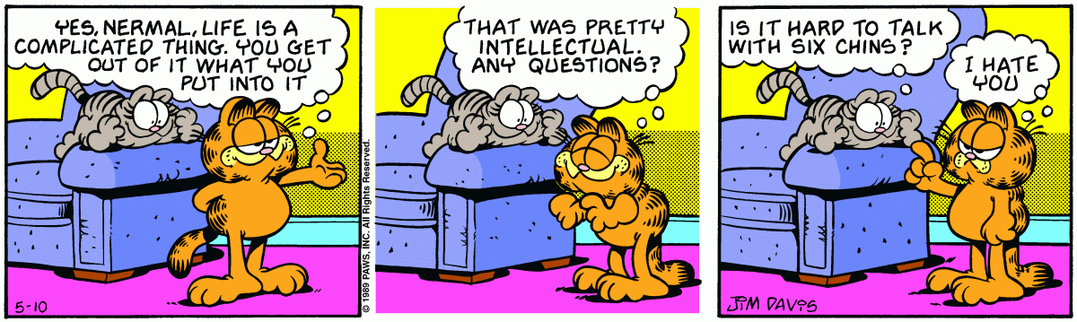 Garfield, May 10, 1989