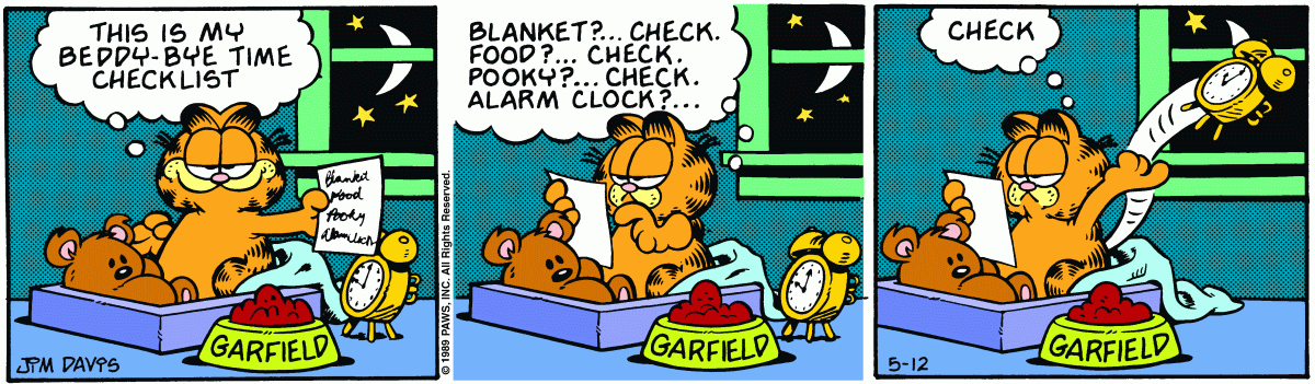 Garfield, May 12, 1989