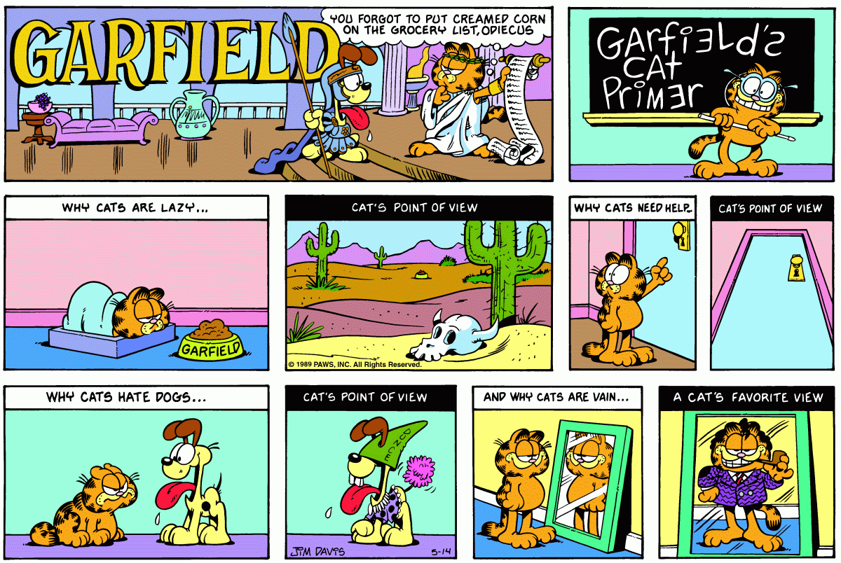 Garfield, May 14, 1989