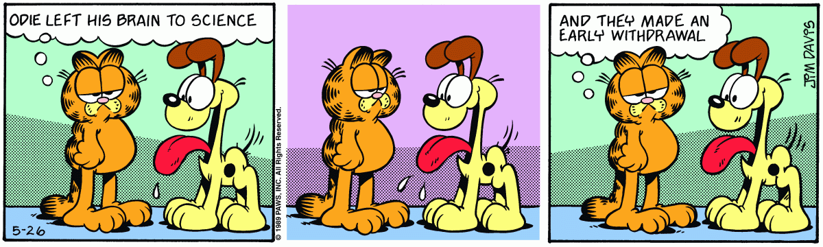 Garfield, May 26, 1989
