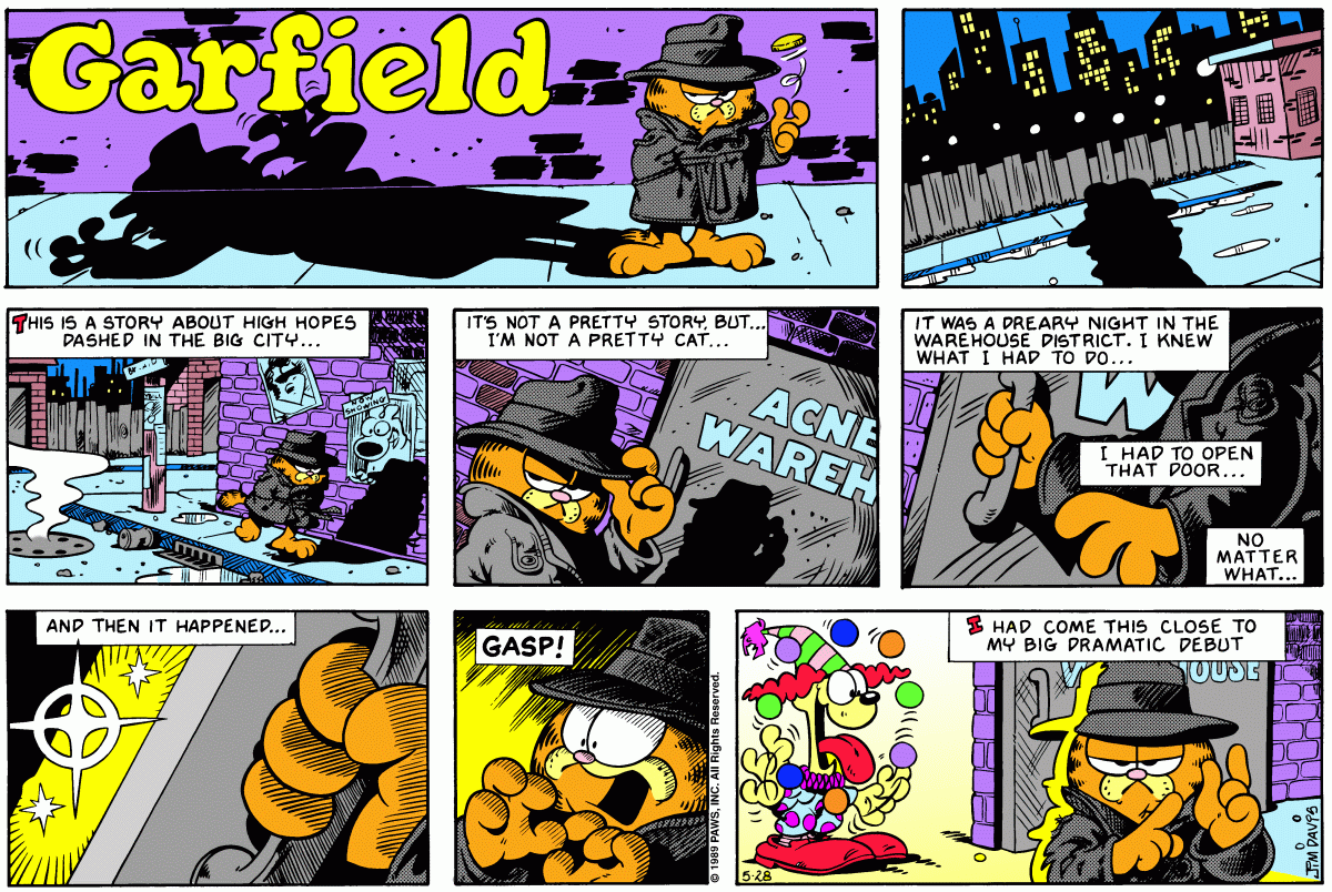 Garfield, May 28, 1989
