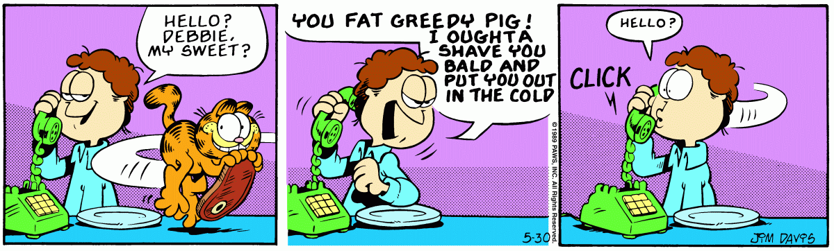 Garfield, May 30, 1989