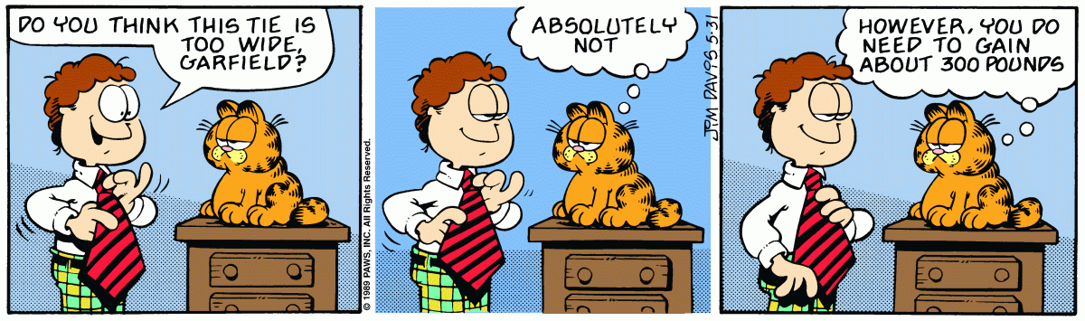 Garfield, May 31, 1989